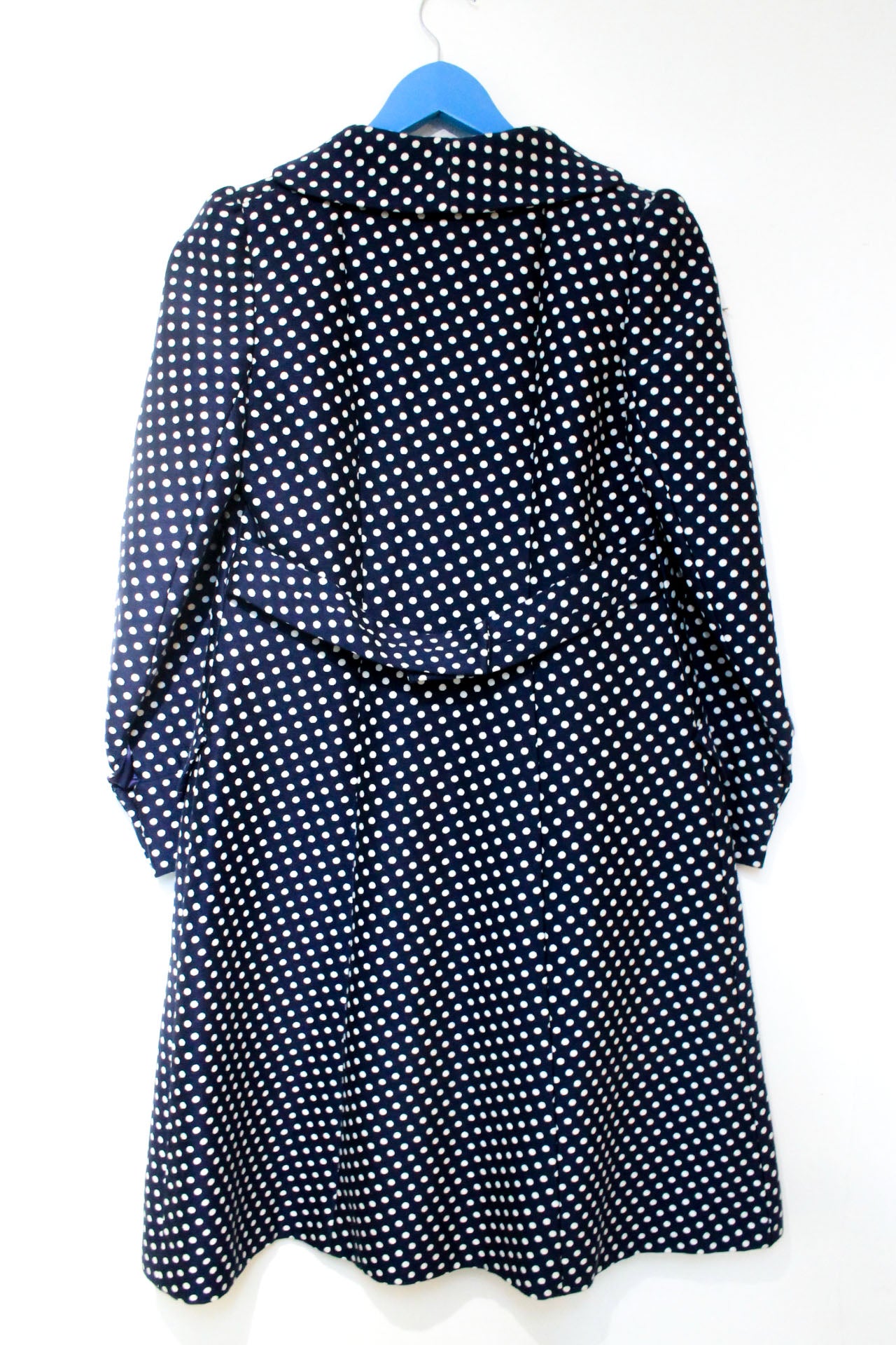 Vintage Fitted Puff Sleeve Polka Dot Jacket